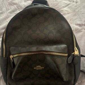 Coach Dark Brown and Black Men's Backpack